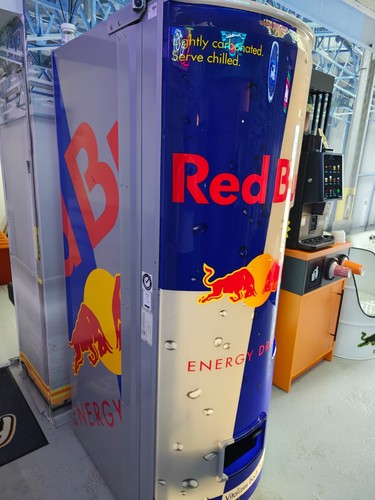 Red bull cooler fridge office - red,