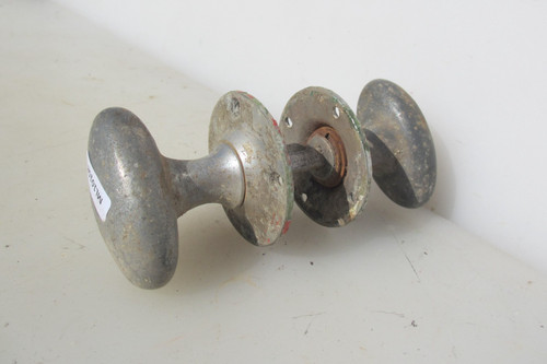 Vintage metal door knobs - door,