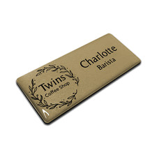 Premium Domed Personalised Logo Name Badge Cleaner Domestic Sous Chef Cook