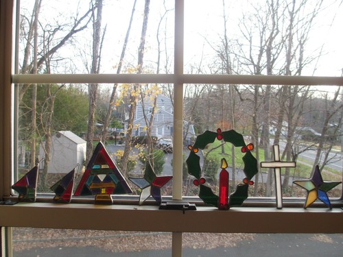 Vintage leaded stained - (7),