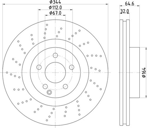 Mintex discs front - front, fits