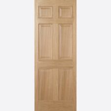 Internal Oak Pre Finished Regency 6P Non Raised FD30 Fire Rated Solid Doors