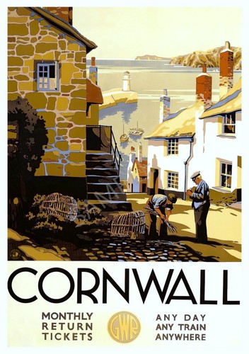 Vintage railway poster - vintage,