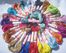 25 Skeins Large Silk Stranded
