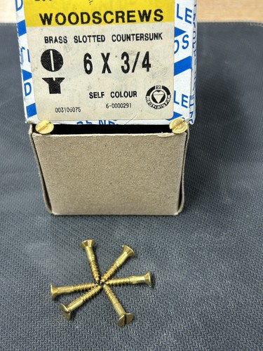 Brass wood screws 3 4 - 6, x