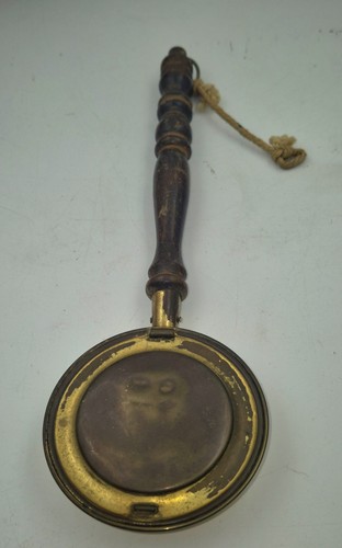 Vintage miniature brass bed - brass,