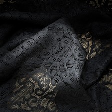 Black Floral Lace Embroidery