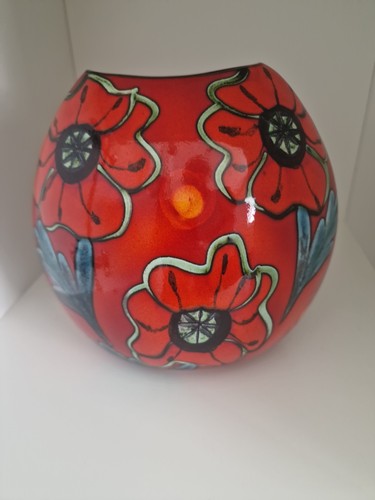 Poole pottery large purse vase - purse,