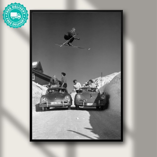 Vintage apres ski - ski, car