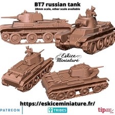 WWII Soviet BT7 Light Tank