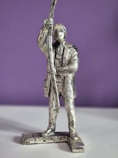 Royal Hampshire Male Worker Pewter Figurine, Minature Ornament, 1980s approx 5"