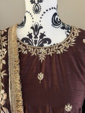 Indian Lehenga Brown Plus Size