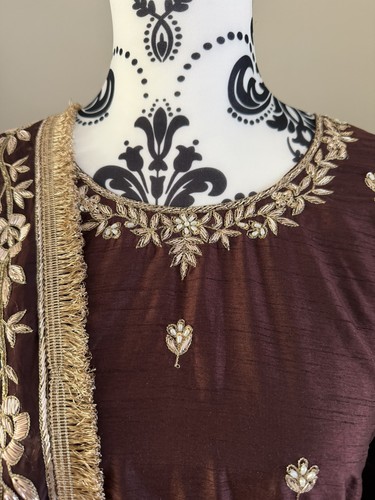 Indian lehenga brown plus - lehenga,
