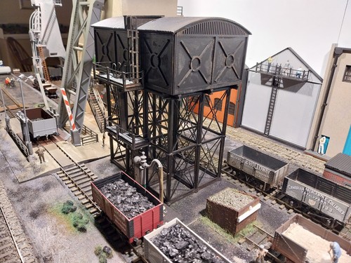 Depot water tower - depot, scale