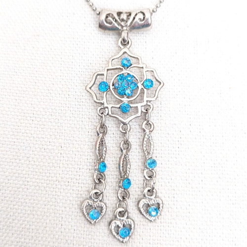 Heart fringe pendant - heart,