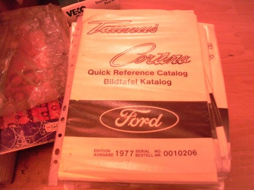 Ford parts catalogue cortina - ford,