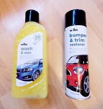 Car Cleaning Set Wash And Wax Bumper Trim Restorer 