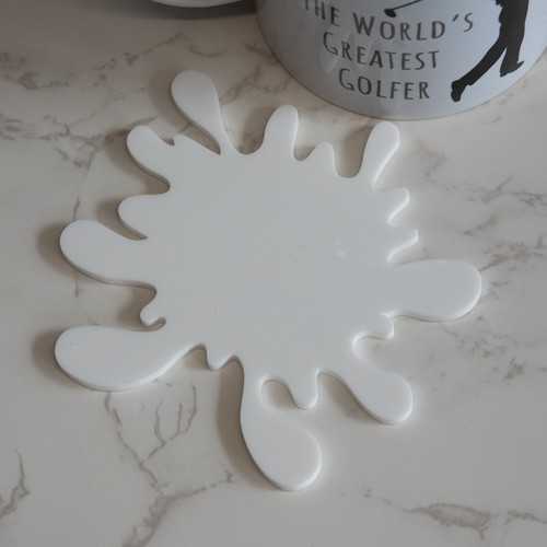 Plastic acrylic coasters - plastic,