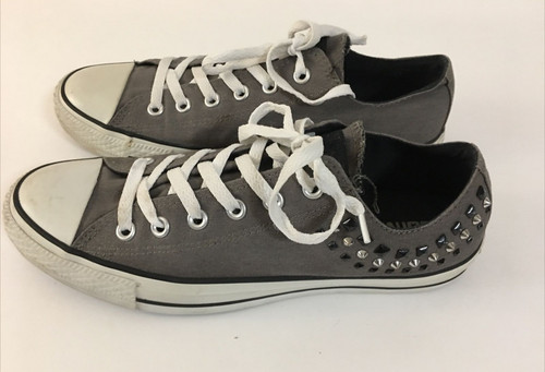 Converse low top gray studded - converse,