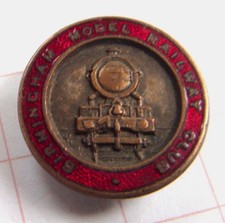 Vintage BIRMINGHAM MODEL RAILWAY CLUB enamel lapel badge by VAUGHTONS