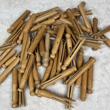 Vintage Wooden Clothes Pins