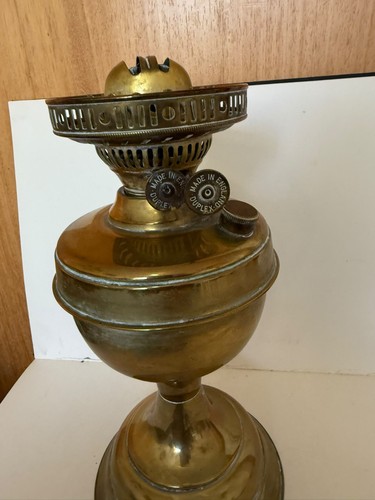 Vintage brass oil - brass, lamp
