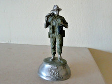 CHAS C STADDEN 80MM PEWTER PARTIALLY PAINTED BREN GUNNER ROYAL WEST KENT REGT