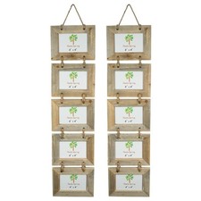 2x Rustic Wooden Hanging 5