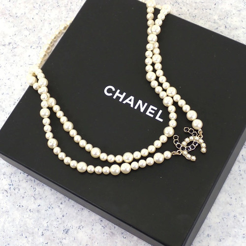 Chanel pearl long necklace - chanel,