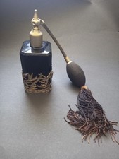 Vintage glass black perfume