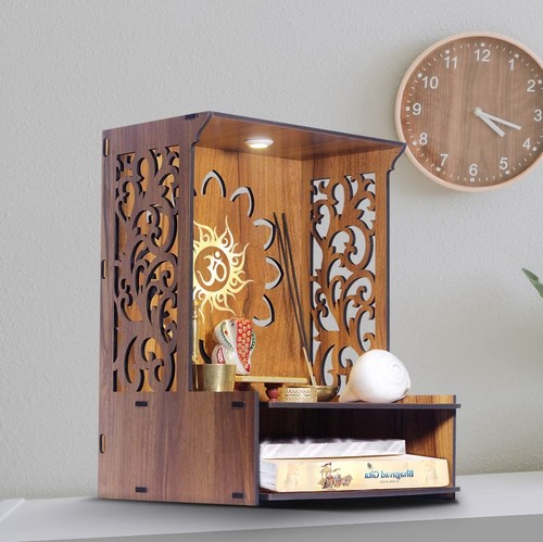 Wooden pooja mandir for - pooja,