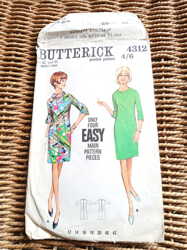 Vintage 1960s butterick easy - vintage,