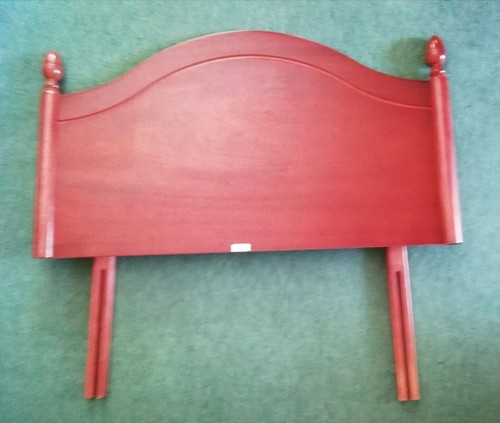 Single mahogany wood bedhead - single,