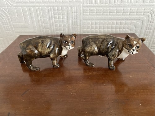Two rushton pottery manx - two, cat