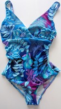 BHS Riviera One Piece Swimsuit. Turquoise. Size 12 Euro 40. NEW.