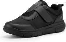 FitVille Mens Extra Wide Fit Diabetic Shoes with Adjustable Strap Breathabl UK 9