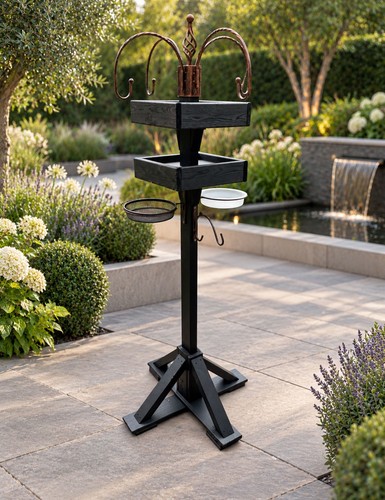 Wooden bird tables - wooden,