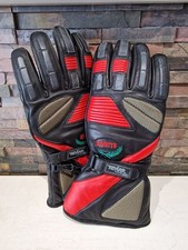 Rivetts London made with Kevlar Energized Motorcyle Leather Gloves L 10.