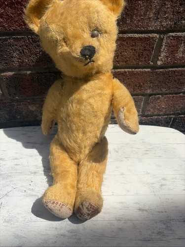 Antique jointed teddy bear - antique,