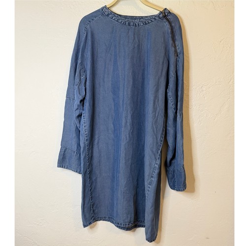 Zara basic denim shift dress - basic,