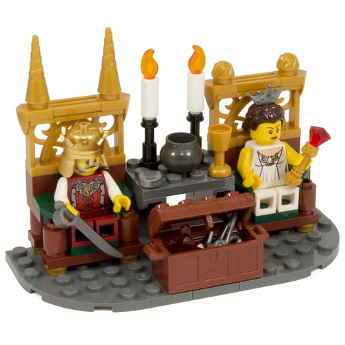 King queen thrones - king, on