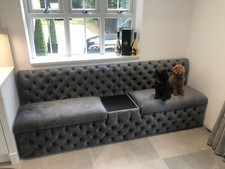 fixed seating bench, booth