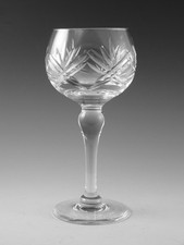Thomas WEBB Crystal - LONDON Cut - Hock Wine Glass / Glasses - 6 7/8"