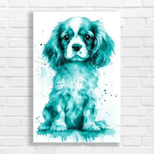 Watercolor cavalier king - watercolor,