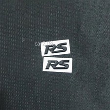 2x Matte Small Black RS Metal