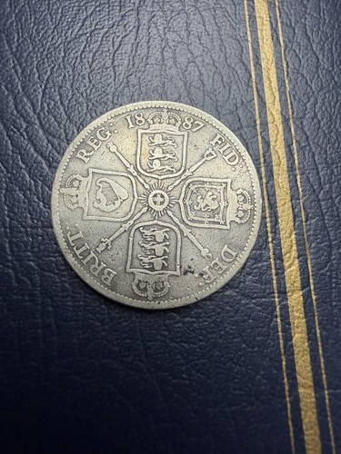 Victoria 1887 silver florin - victoria,