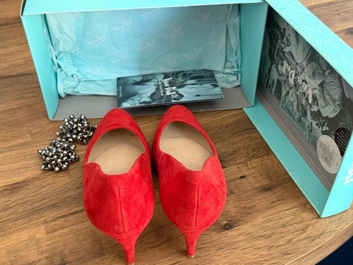 Van dal red suede shoes - van-dal,