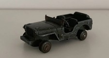 Vintage French Dinky Toys No.80B Military Jeep For Restoration 1950s