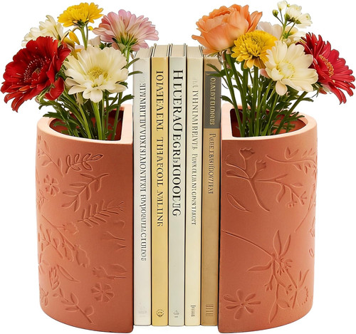 Decorative bookends flower - decorative, bookends,