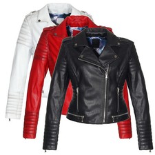 Women Leather Jacket GRAZA Lambskin Real Leather Biker Jacket Spring Jacket